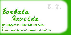 borbala havelda business card