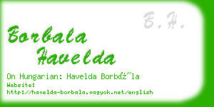 borbala havelda business card